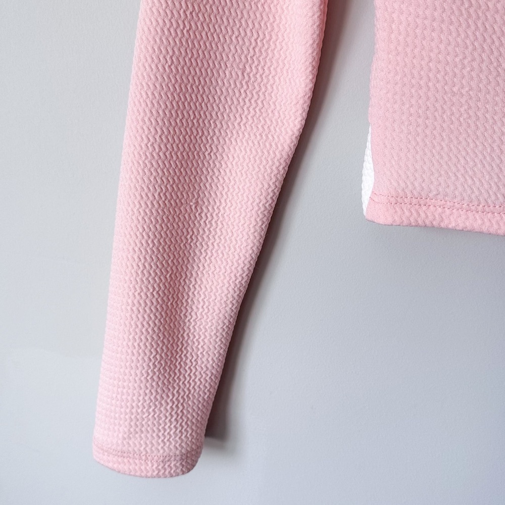 Necessary Clothing Pink Long Sleeve Crop Top - Picture 6 of 6